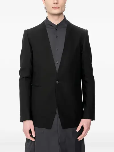 Devoa single-breasted wool-mohair dinner jacket - Black