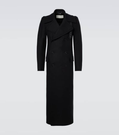 Dries Van Noten Double-breasted wool-blend coat