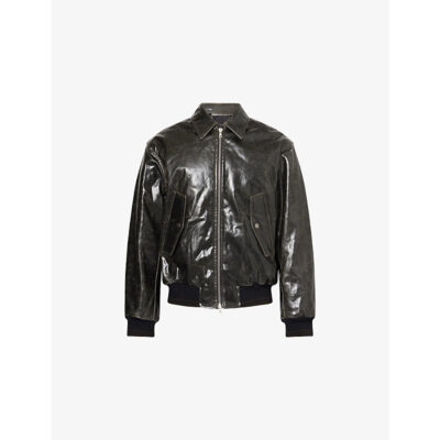 Dries Van Noten Mens Dries Van Noten Venlo 2184 Long-Sleeve Coated-Cotton Blend Jacket