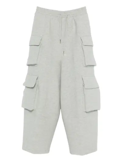 Feng Chen Wang cargo-pocket drawstring trousers - Grey