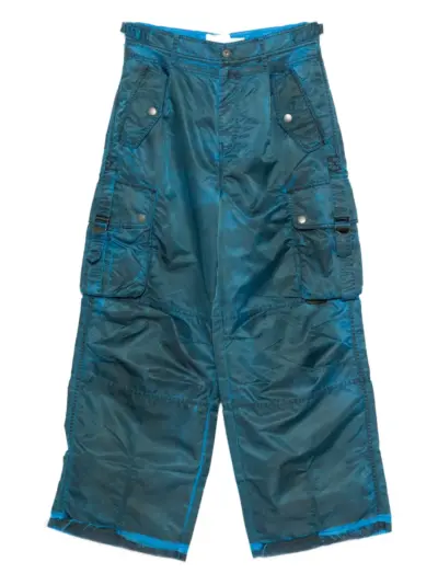 Feng Chen Wang cargo-pocket trousers - Blue