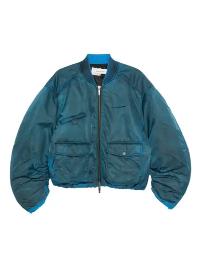Feng Chen Wang flap-pocket zip-up jacket - Blue