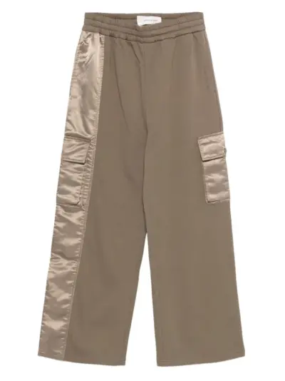 Feng Chen Wang satin-panel cargo pants - Neutrals