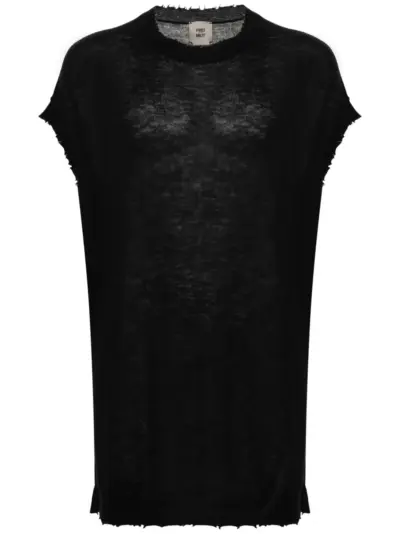 Frei-Mut Kyaring distressed cashmere T-shirt - Black