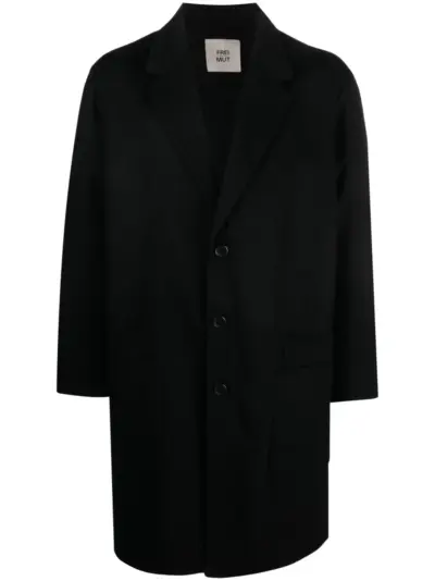 Frei-Mut single-breasted wool coat - Black