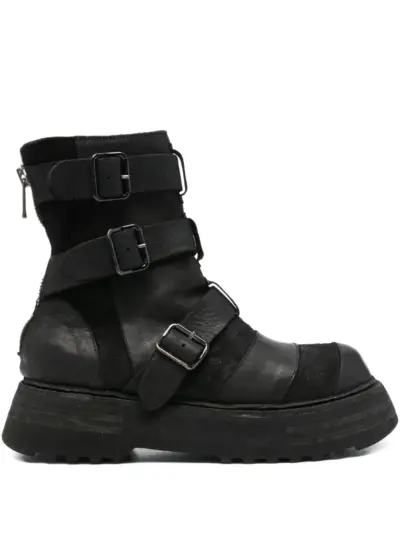 Guidi multi-strap boots - Black