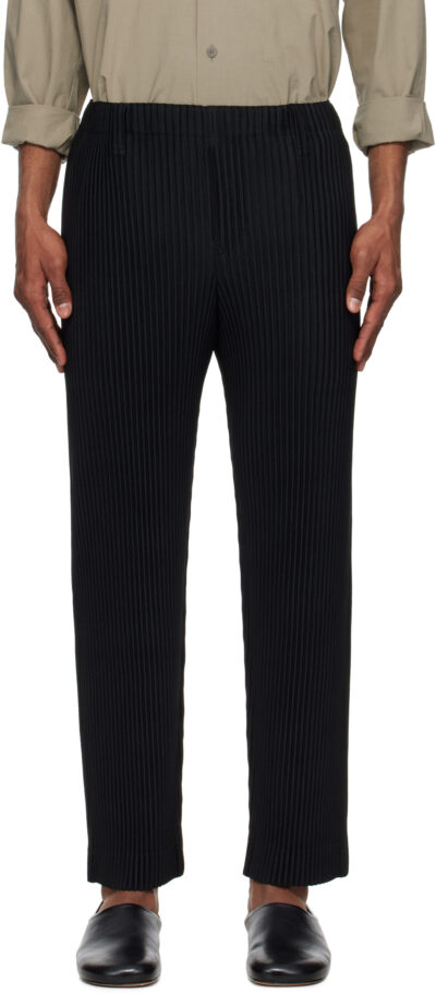 HOMME PLISSÉ ISSEY MIYAKE Black Basics Trousers