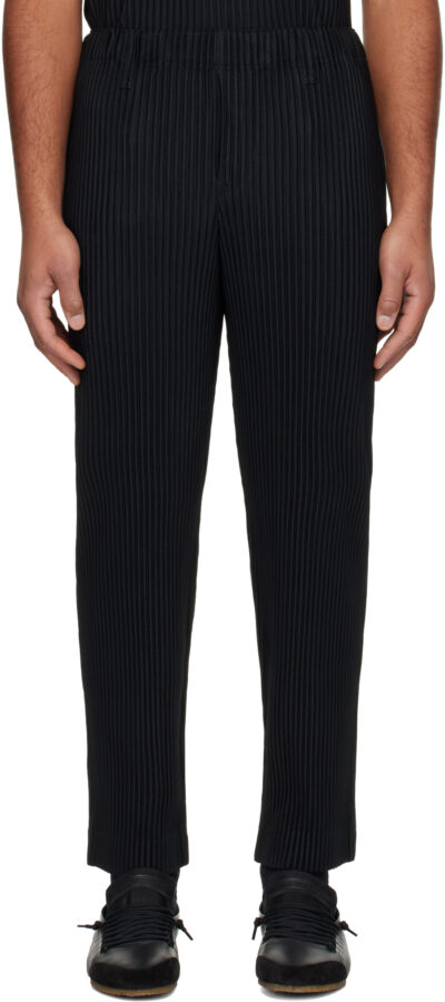 HOMME PLISSÉ ISSEY MIYAKE Black Basics Trousers