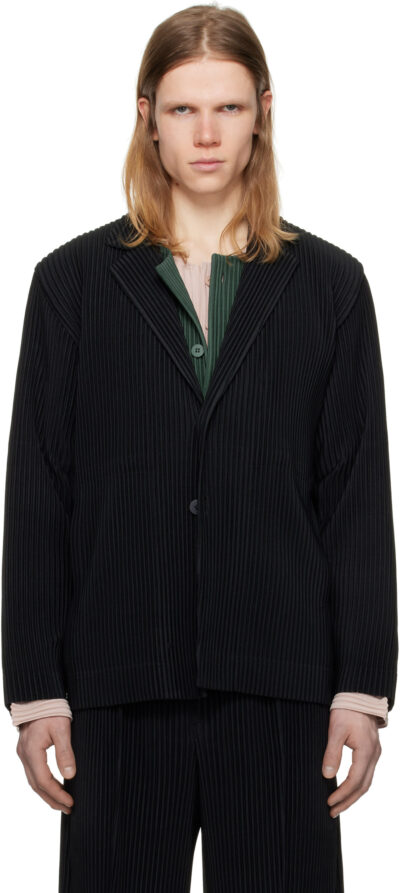 HOMME PLISSÉ ISSEY MIYAKE Black Tailored Pleats 1 Blazer