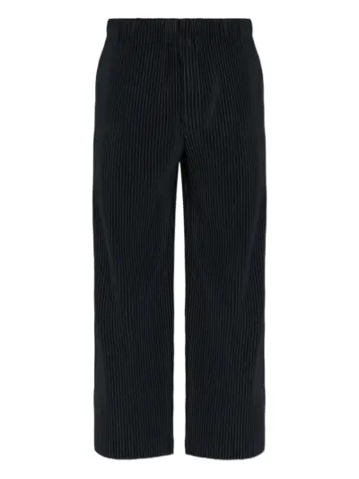 Homme Plissé Issey Miyake ribbed pants - Black