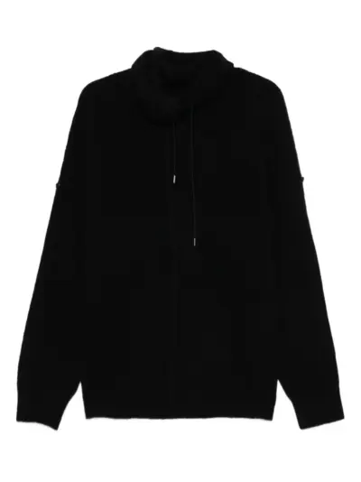 Isabel Benenato cowl-neck sweater - Black