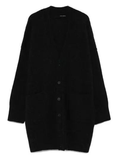 Isabel Benenato drop-shoulder cardigan - Grey