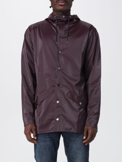 Jacket RAINS Men color Red Purple
