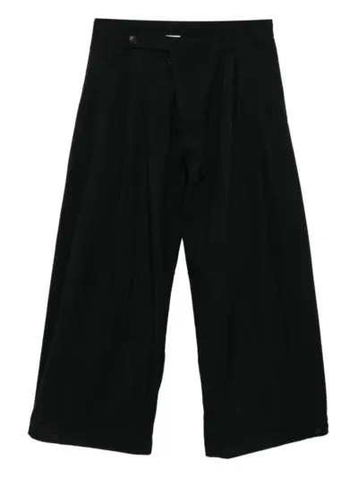 Jan Jan Van Essche pleated wool trousers - Black