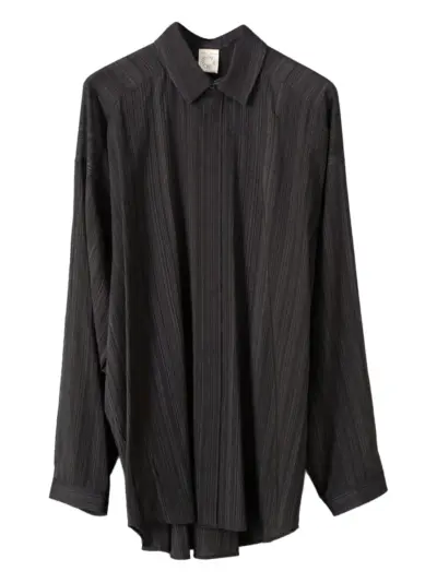 Jan Jan Van Essche striped buttoned shirt - Black