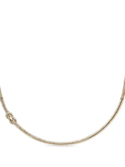 John Hardy 14K yellow gold Love Knot diamond necklace