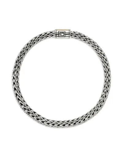 John Hardy 14K yellow gold and sterling silver Icon bracelet