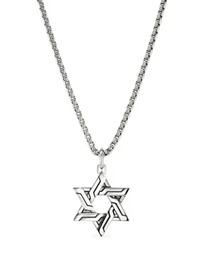John Hardy sterling silver Icon 50 Star of David pendant necklace