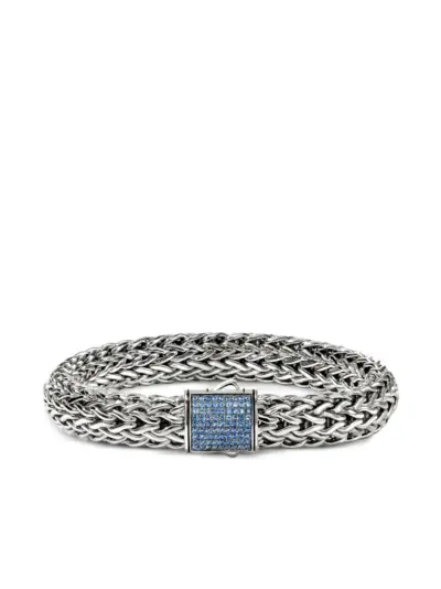 John Hardy sterling silver Icon sapphire bracelet