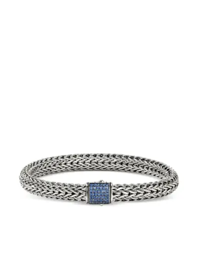 John Hardy sterling silver Icon sapphire bracelet