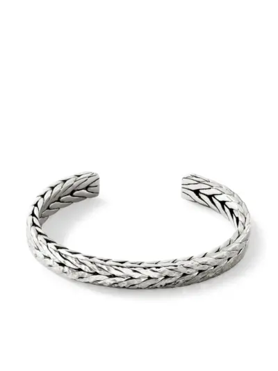 John Hardy sterling silver hammered cuff bracelet