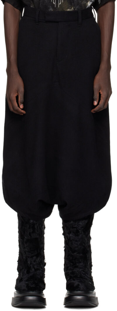 Julius Black Geometric Trousers