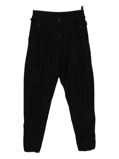 Julius cotton tapered trousers - Black