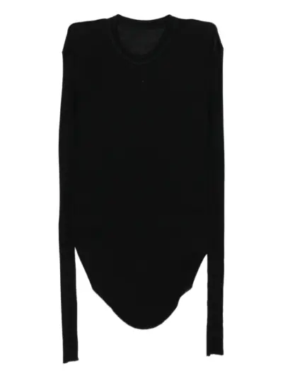 Julius long-sleeved skinny top - Black