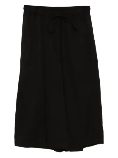 Julius over-wrapping shorts - Black