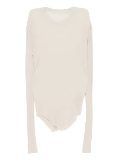 Julius raw-edge T-shirt - Neutrals