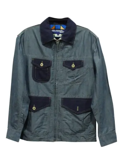 Junya Watanabe Comme des Garçons Pre-Owned zip-up denim jacket - BLUE | BLUE