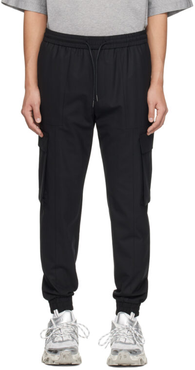 Juun.J Black Drawstring Cargo Pants