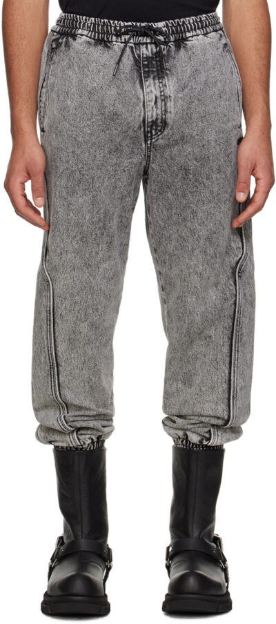 Juun.J Gray Faded Jeans