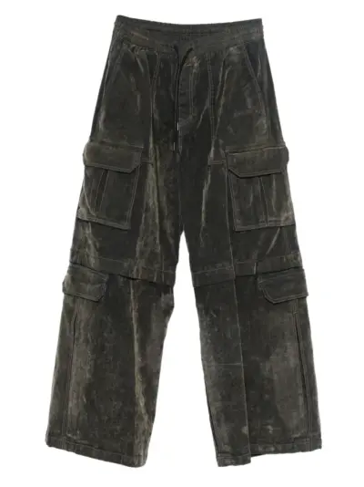 Juun.J drawstring-waist cargo jeans - Brown