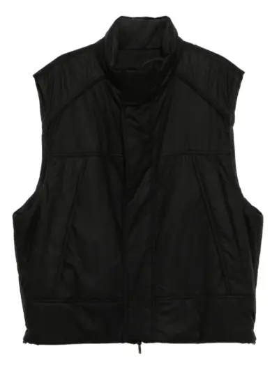 Juun.J high-neck quilted gilet - Black