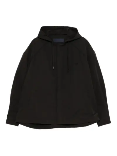 Juun.J logo-embroidered jacket - Black