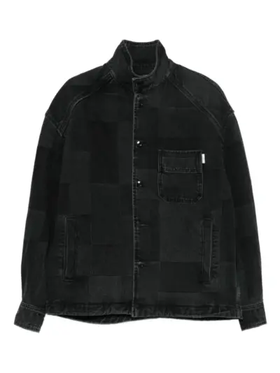 Juun.J patchwork denim jacket - Black