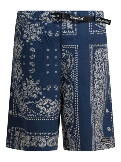 KAPITAL bandana shorts - Blue