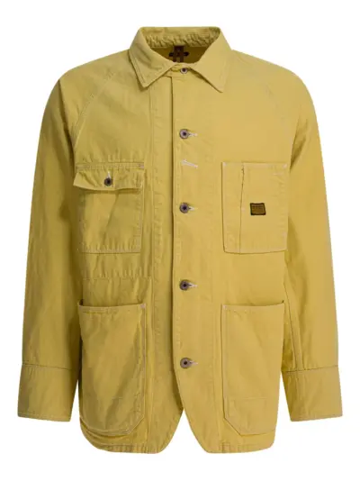 KAPITAL raglan-sleeve pocket shirt jacket - Yellow