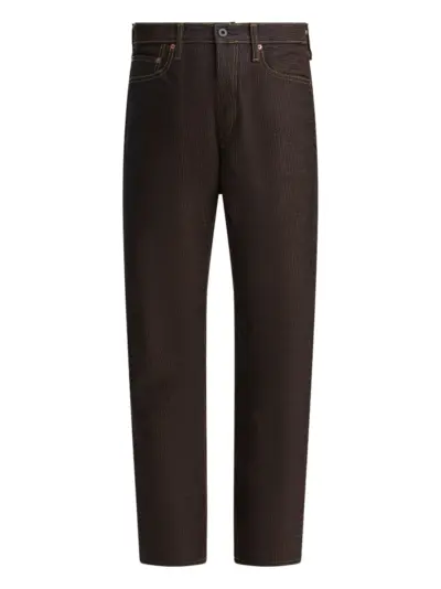KAPITAL textured-finish jeans - Brown