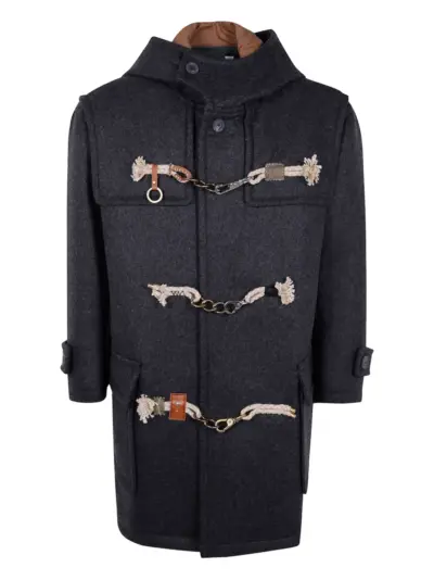 Kolor hooded duffle coat - Grey