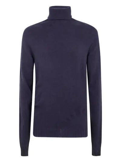 MD75 roll-neck knitted top - Blue
