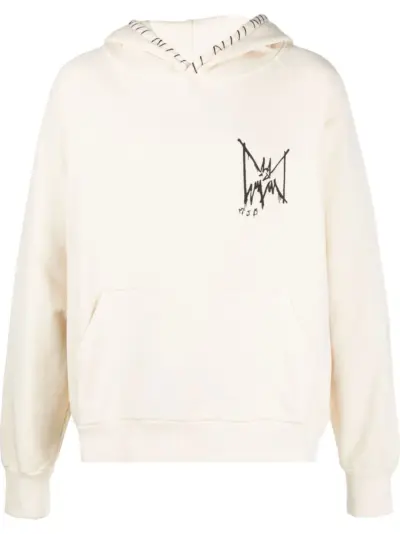 MJB Marc Jacques Burton graphic-print cotton hoodie - Neutrals