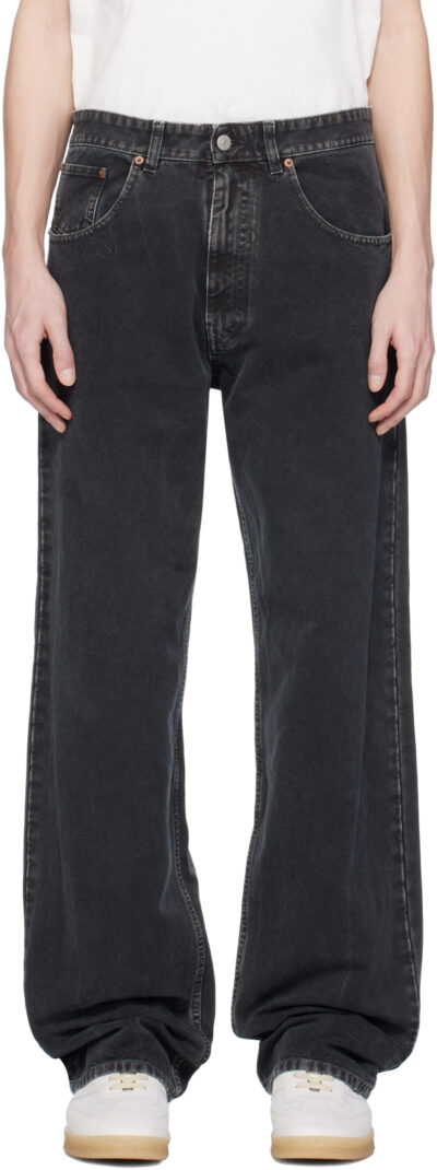 MM6 Maison Margiela Black 5 Pockets Jeans