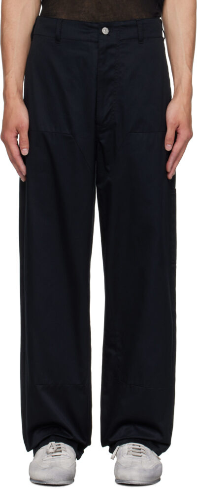MM6 Maison Margiela Black Cotton Trousers