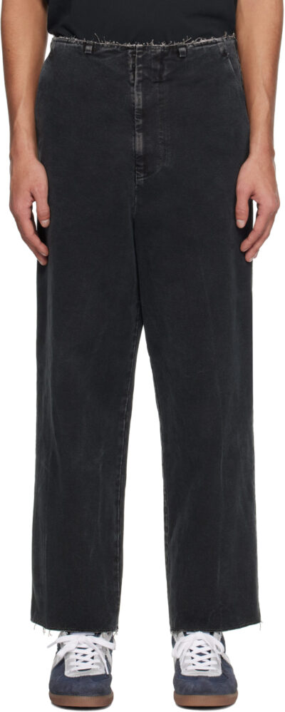 MM6 Maison Margiela Black Faded Jeans