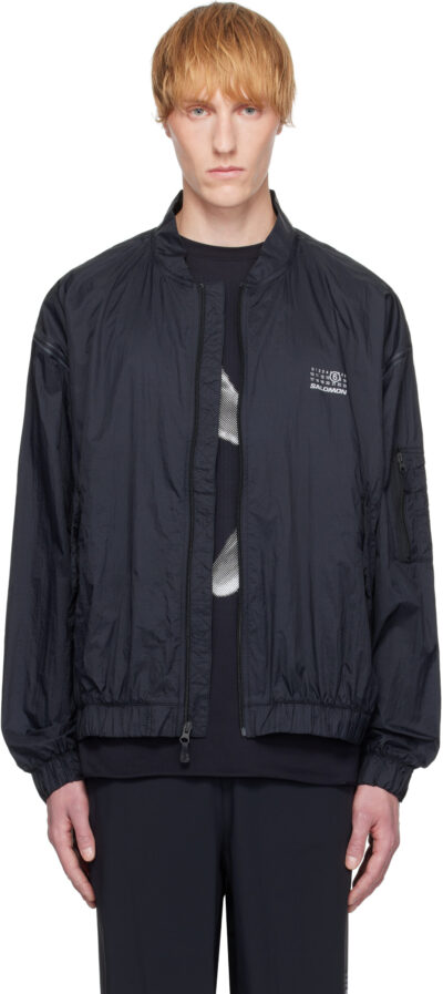 MM6 Maison Margiela Black Salomon Edition Sports Bomber Jacket
