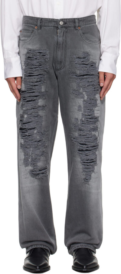 MM6 Maison Margiela Gray 5-Pocket Jeans