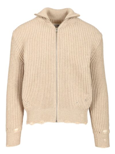 MM6 Maison Margiela Wool Blend Knitted Jacket