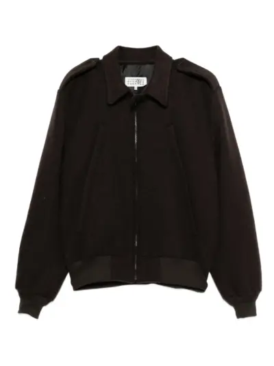 MM6 Maison Margiela zip-fastening jacket - Brown